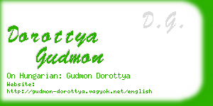 dorottya gudmon business card